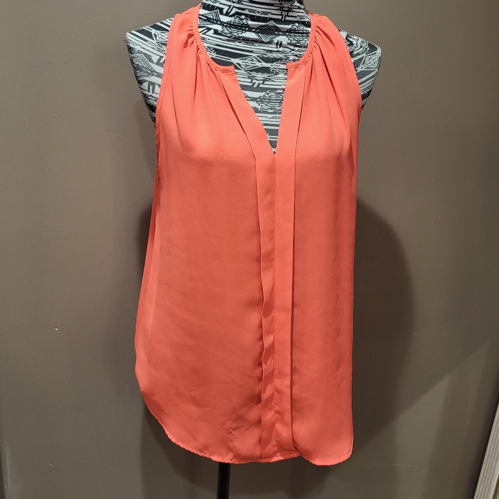 Meraki Bright Orange Flowy Tank *3/$30 Sale*